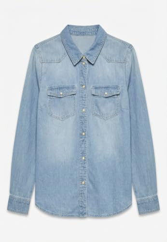 VERO MODA Kvinnlig jeansskjorta VMMARIA skjorta