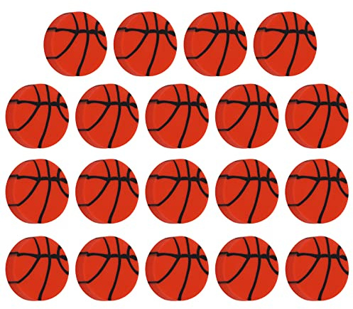 TIESOME Lot de 24 mini gommes à effacer mignonnes de football miniatures pour enfants (rouge + noir)