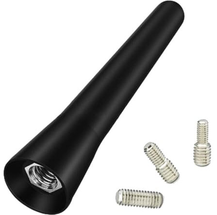 LAWALEISHE 4 Pcs Mini Car Radio Antenna, Universal Roof Aerial Accessories for Mini Cooper Auto Hatchback SUV Truck Van, Screw in type