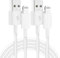 Alemy Cavo Digitale iPhone Lightning 1M – Carica Rapida e Sincronizzazione – Compatibile con iPhone 14/13/12/11/Pro Max/XR/8/7, iPad – Bianco – Cavo Caricatore Apple [2 Pezzi]