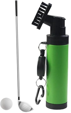 Generisch Schlägerbürstenreiniger, Golfschläger-Reinigungsbürste,Golf-Wassersprühflasche - Golfschläger-Reinigungsbürste mit Nylonborsten, Wassersprühflasche mit Halteclip für einfache Reinigung