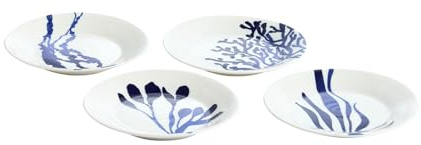Royal Doulton 1815 Pacific Assiette 16 cm 2025 Motifs mixtes Bleu Lot de 4