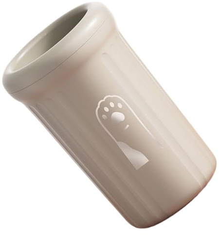 Limpiador de pies de perro, taza de lavado de pies sucios, lavadora portátil desmontable para patas de mascotas con cerdas suaves para el aseo diario, limpieza posterior a caminar, acampar y viajes