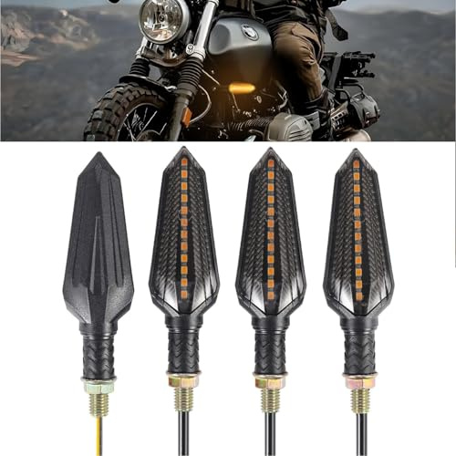 Esshogo 4 pezzi Indicatori di Direzione Frecce Moto, LED Luci di Segnalazione Luci, freccia moto, Led indicatore moto,Frecce monopattino elettrico