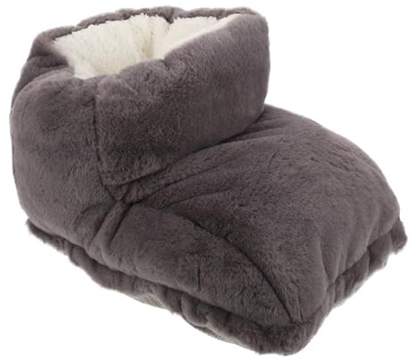 BELLIFFY USB Beheizbarer Fußwärmer Langlebige Elektrische Wärmeschuhe mit Plüschfutter Schnelles Aufheizen Sicherer Winter Hausschuh für Büro Zuhause und Lange Kalte Tage