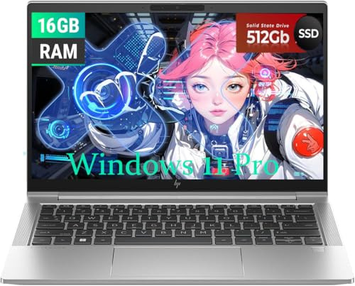 HP EliteBook 630 G10 Ordinateur Portable Professionnel, 13,3 FHD (1920 x 1080), Intel Core i7-1365U 3.9GHz, RAM 16 Go, SSD 512 Go, Clavier QWERTY américain, Windows 11 Pro (Reconditionné)