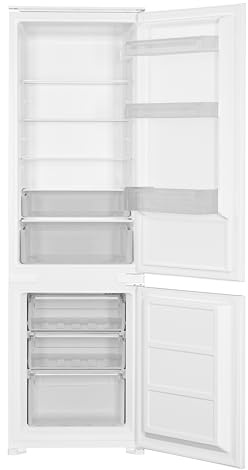 Respekta Réfrigérateur Combiné Encastrable Nares | 249L Capacité Totale | 178cm | Congélateur 4 Étoiles | Fonction Super Congélation | Alarme Porte Ouverte | Réfrigérateur Encastrable avec Congélateur