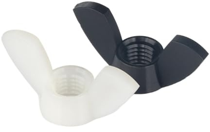 Flügelschrauben Kunststoff-Flügelmuttern, mehrfarbig, M3-M12, Packung mit 115 Stück(WHITE,M6-20pcs)