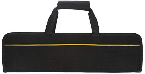 Tosnail 5 Slots Chef Knife Case Roll Bag with Easy Carry Handle - Yellow Line