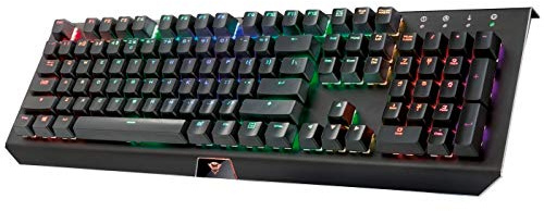 Trust Gaming GXT 890 CADA Clavier AZERTY Gamer Mécanique RGB, Interrupteurs Blancs Outemu, Anti Ghosting, Touches Macros Programmables - AZERTY, Noir