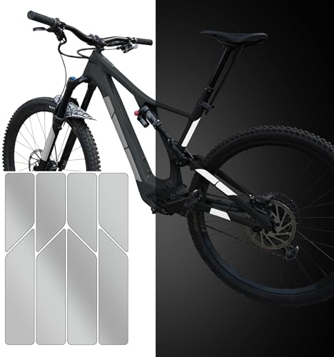 Riesel Design - Reflektierende Fahrrad Aufkleber re:Flex (21 x 15 cm) | Reflektor Sticker für Fahrradrahmen & Helm – bessere Sichtbarkeit im Dunkeln, wetterfest und Made in Germany