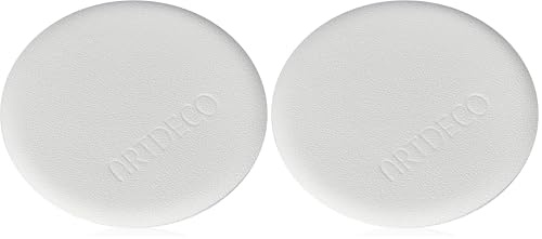 ARTDECO Powder Puff For Compact Powder Round - Puderquaste für Kompaktpuder - 1 Stück (2er Pack)