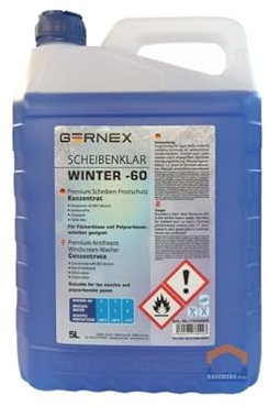 GERNEX Scheibenfrostschutz Winter Konzentrat bis -60 Grad 5 Liter Scheibenklar Scheibenreiniger