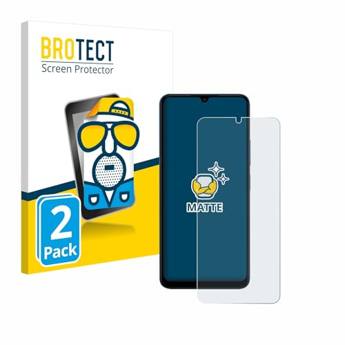 BROTECT Protector Pantalla para Xiaomi Redmi 13C | 2 Unidades Mate Protección Pantalla Made in Germany Película Anti-Reflejos Anti-Huellas