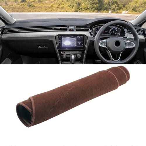Car Interior Accessories Für Passat B8 2015 2016 2017 2018 2019 2020 2021 2022 2023 Auto Dashboard Abdeckung Licht Pads Instrument Panel Vermeiden Centre Console Dashboard Cover (Color : B Brown RHD