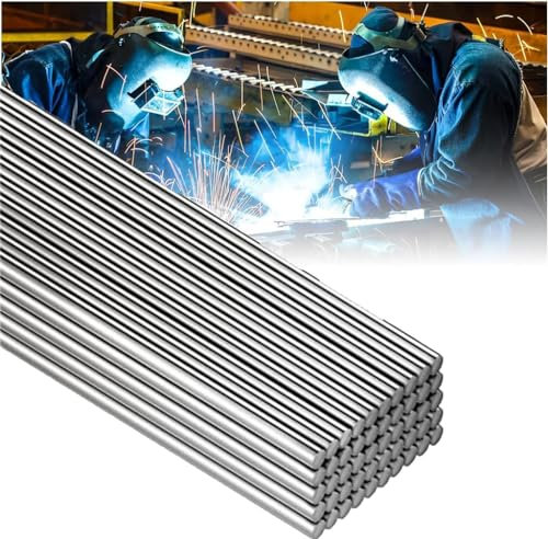 Metal Universal Welding Wire,Flux Core Welding Wire, Low Temperature Easy Melt Solution Welding Flux-Cored Rods, Aluminum Welding Rods No Flux Required (Color : 10PCS, Size : 500mmx2.0mm)