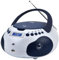 Majestic AH-265 Dab - Tragbare Boombox Radio DAB/DAB+/FM Stereo, CD/MP3-Player, USB/AUX-In, Weiß/Blau