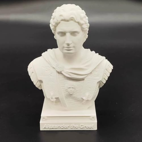 Estatua de César Alexander Busto, impresión 3D, figura de Napoleón, escultura de Genghis Khan para sala de estar, decoración de estantes del hogar, figura de colección (Alexander)