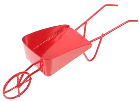 Angoily Landscape Props Doll Wheelbarrel Wheelbarrows Tiny Hobby Wheelbarrow Miniature Wheelbarrow Fairy House Wheelbarrow Tiny Wheelbarrow Mini Wheel Decor Kit