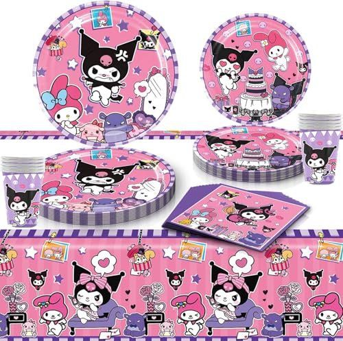 Set di stoviglie per feste, feste di compleanno per bambini, set di stoviglie per feste di compleanno, decorazione per feste