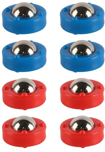 Laroal Shuffleboard Pucks Rollers Set Replacement Rollers for Desktop Sliding Bead Shuffleboard Games Tabletop Shuffleboard Curling Rink Pucks Accessories