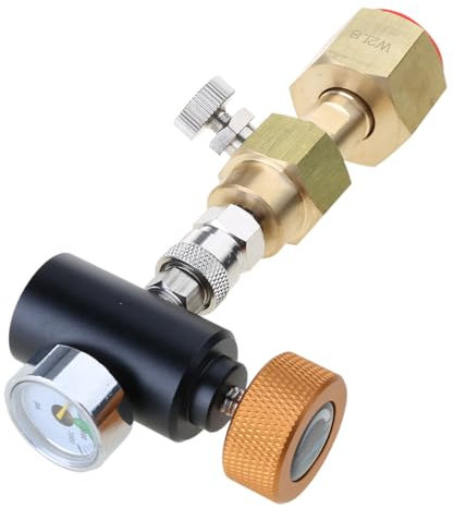 Aluminum Sodas Maker Accessories External CO2 Tanks Adapter Kits CO2 Tanks Refill Hose Adapter for Home Sodas Water Maker