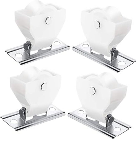 ADOCARN 4pcs Heavy Duty Curtain Pulley Cord Lock Diy Roman Shade Kit Window Blind Hardware Parts for Roman Shades