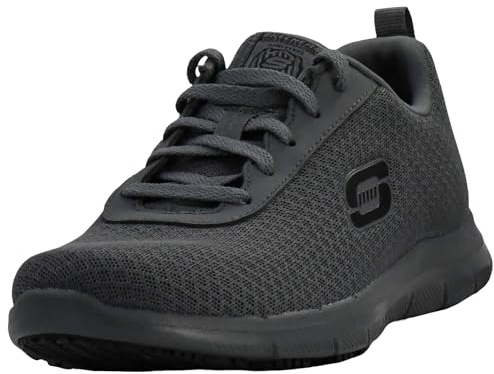 Skechers Women's Ghenter Bronaugh Food Service Shoe, Dove Gray, 8 M US
