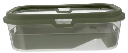 Mikikit Vasca per Tartarughe in Plastica di Terrario per Alimentazione delle Tartarughe Domestiche Contenitore per con Piattaforma per Prendere Sole