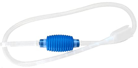Qsvbeeqj Limpiador de gravas para acuario, cambiador de agua, herramientas de limpieza de peces, sifón, cambio rápido de agua, seguro, manguera de sifón, limpiador de grava, peces pequeños