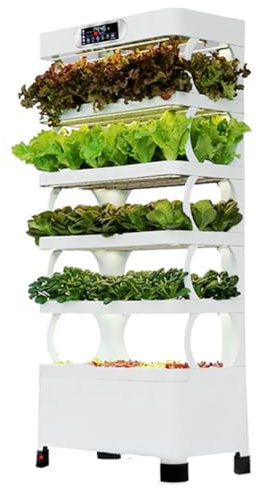 Sistema de cultivo hidropónico con luz LED, control inteligente para el cultivo sin suelo de hierbas, frutas y verduras