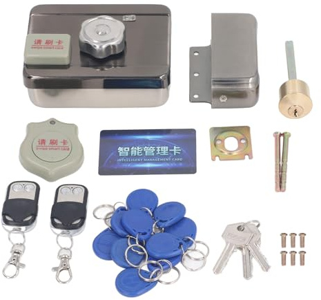Ejoyous Elektronisches Türschloss, Intelligentes Türschloss Keyless Türschloss mit 2 Fernbedienungen für Haus Büro Lager Sicherheit