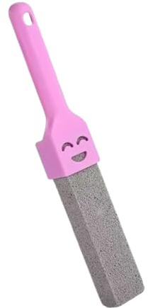 Pietra pomice per lavandino del WC, strumento di pulizia per macchie di ruggine, abrasivo naturale con pietra, rimozione di anelli di calcare, spazzola per piastrelle per vasca da bagno, per la