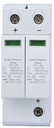 Generic Dispositivo di Protezione Contro le Sovratensioni 2P Teleprotezione Contro i Fulmini Fotovoltaici Facile Utilizzo e Manutenzione per Applicazioni Residenziali (2P20KA)