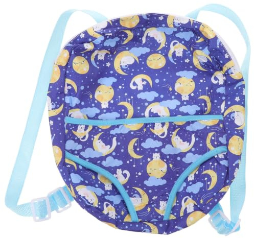 CTIRCHIU Mochila para Muñecas de Algodón con Correas Ajustables y Portador de Hombro Cómodo para Niñas Juego y Viajes con Muñecos de Peluche