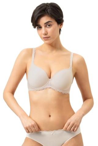 Mey Damen Spacer-BH verstellbar Serie Amorous | Klassischer Bügel-BH aus innovativem 3D-Material, Spitze im vorderen Unterbrustband, Zierträger, atmungsaktiv