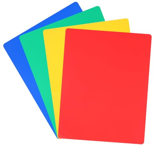 4 Stück Ton-Arbeitsmatten aus Kunststoff, antihaftbeschichtet, Bastelunterlage, Tischunterlage, Schreibtischschutz für Handarbeiten, Näharbeiten ()