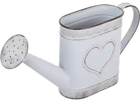 Happyyami Vintage Metall Blumentopf Gießkanne 10.2X2.4X5.1 Zoll Rustikale Dekoration Für Balkon Garten Indoor Outdoor Schreibtisch