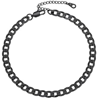 PROSTEEL Unisex klassische Fußkette Edelstahl/18k vergoldet Ankerkette/Panzerkette/Kordelkette/Weizenkette Fußkettchen verstellbar Fußband Männer Frauen Jungen Mädchen Sommer Schmuck Accessoire