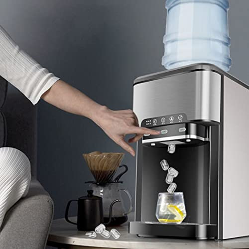 0℃ Outdoor Ice Maker Counter Top, 1.8l Ice Maker Machine Counter Top Home Electric Ice Maker Drinking Water Machine 2-in-1, Ice Cube Maker, High Performance Compressor, for Home, Office, Coffee Shop