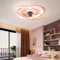 通用 Ventiladores de Techo con Luz Infantil Silencioso Estrella Lámpara Ventilador Techo con Motor dc Reversible Modo Verano Invierno 3000K-6000K Plafon Led Ventilador para Niños Niñas Dormitorio, Rosa