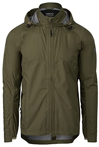 AGU Giacca Compact Rain Venture Unisex Verde Militare