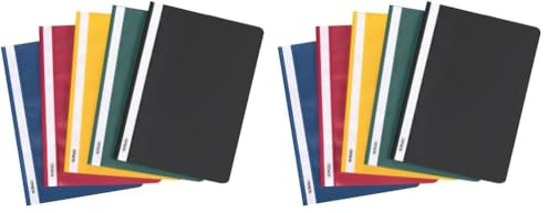 Herlitz 11387206 Schnellhefter PP A4 10 Stück, farbig sortiert (Packung mit 2)