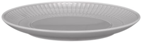 Seltmann Weiden Amina Silbergrau Brotteller, 16 cm, Runder Beilagenteller mit dezentem Relief-Muster, Spülmaschinen- und Mikrowellenfest, Porzellan, Grau