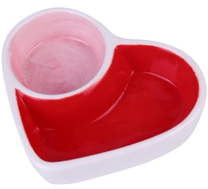 BESPORTBLE 1St Keramisk Pet Feeding Bowl för Små Delad Design för Mat och Snacks Söt och Praktisk för Hamstrar Möss Fåglar och Små Husdjur