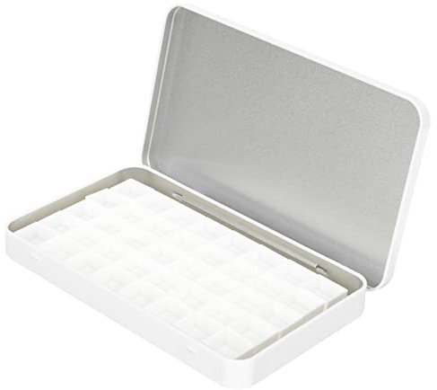 Anneome Multifunktionaler Aquarellkasten aus Eisen und Kunststoff Weiß 2ml Kapazität Wasserfest und Leicht zu Verstauen für Maler und Nail Artists