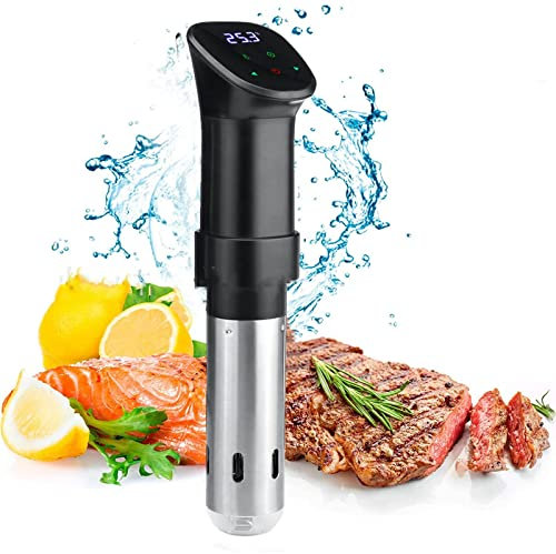 Jrcfnss Sous Vide Cooker Machine, Immersion Circulator Machine, 1800W Sous Vide Precision Cooker with Accurate Temperature and Time, Used for Hotels, Restaurants, Kitchens