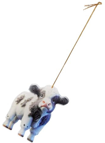 Cabilock Hochland Kuh Autoanhänger Cartoon Hängende Deko Ornamente Wiederverwendbar Einzigartiges Handgefertigtes Design Für Weihnachtsdeko Und Festliche Stimmung