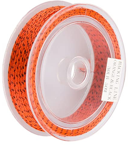ROYJJ 20/13,6 kg Backing Line Reißfeste Fliegenfischschnur & Schlaufe Polyester geflochtene Schnur Angelzubehör 50 m Angelschnur