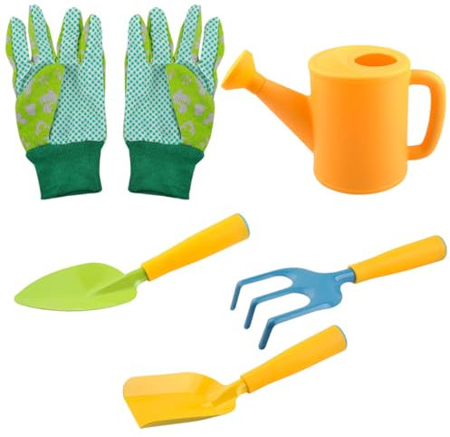 KOMBIUDA 1 Ensemble D'Outils De Jardin pour Enfants Jouets pour Enfants Outils Jouets D'Extérieur Mini Jouets Outils Pelles De Jardin Mini Râteau